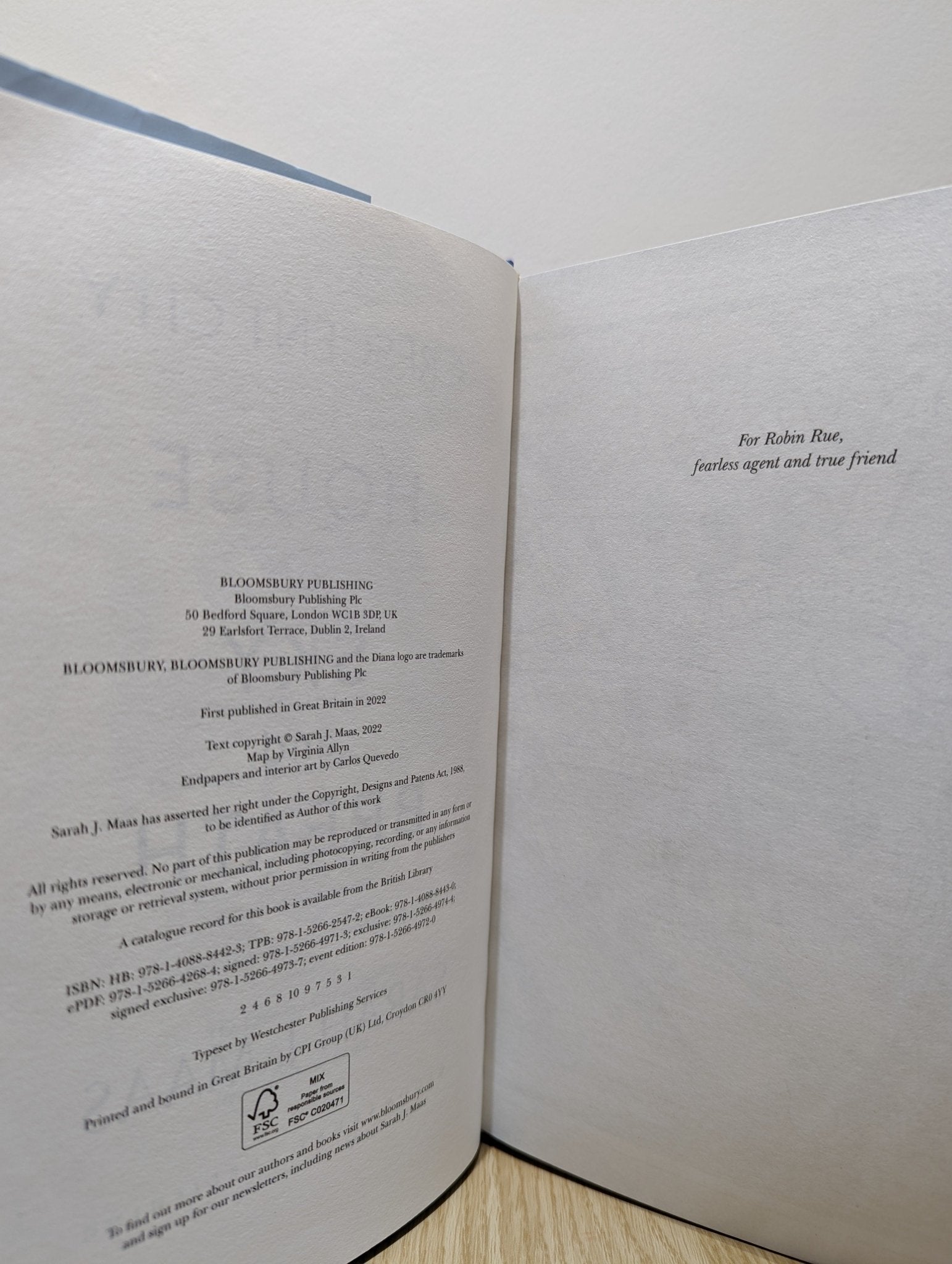 House of Sky and Breath by Sarah J. Maas (Signed First Edition with extra chapter) - Fialta Books