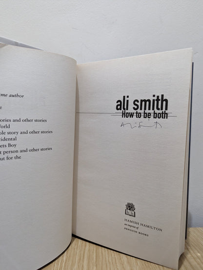 How to Be Both by Ali Smith (Signed First Edition) - Fialta Books