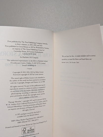 How to End a Story by Helen Garner (Signed) - Fialta Books