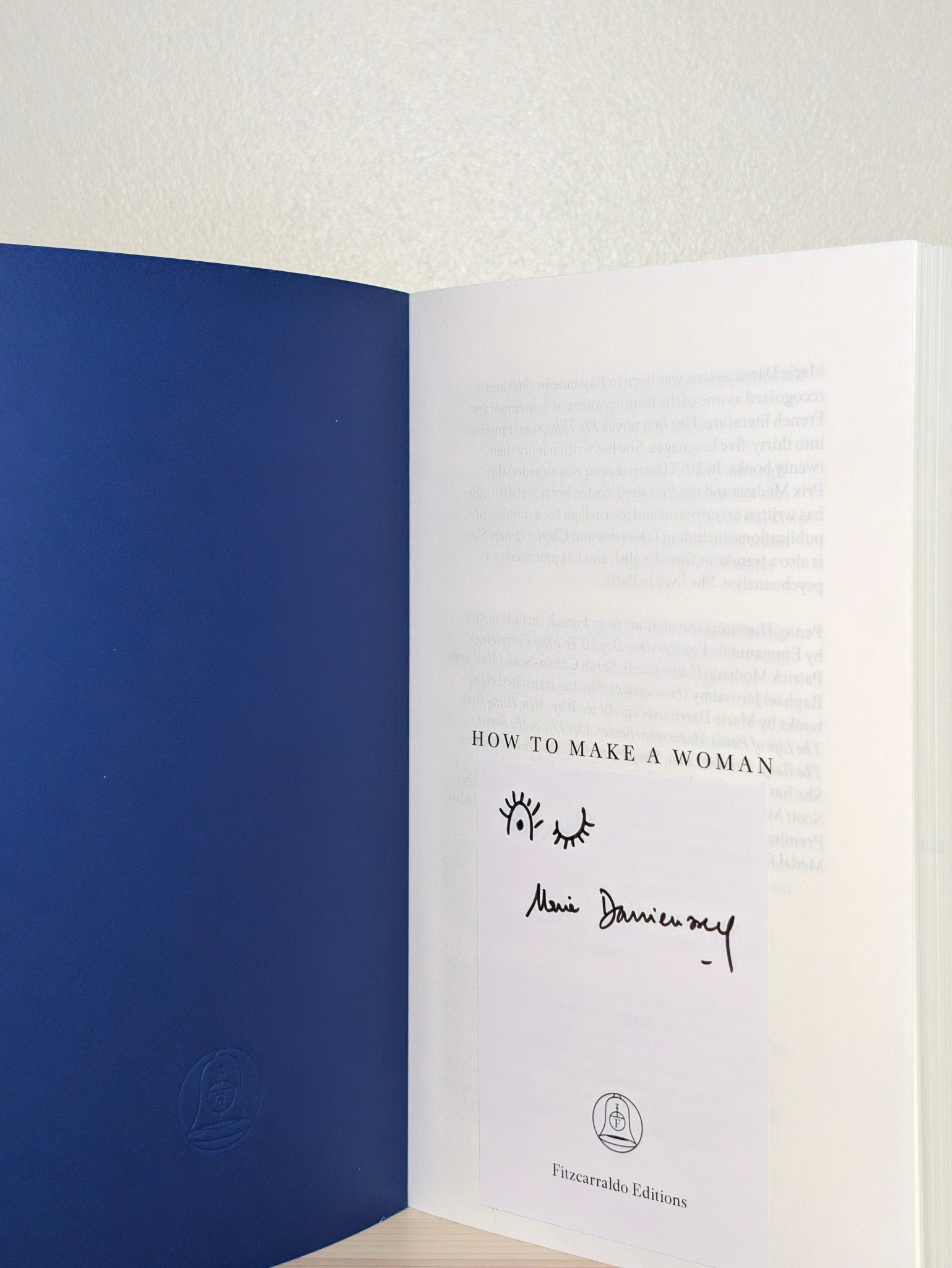 How to Make a Woman by Marie Darrieussecq (Signed First Edition) - Fialta Books