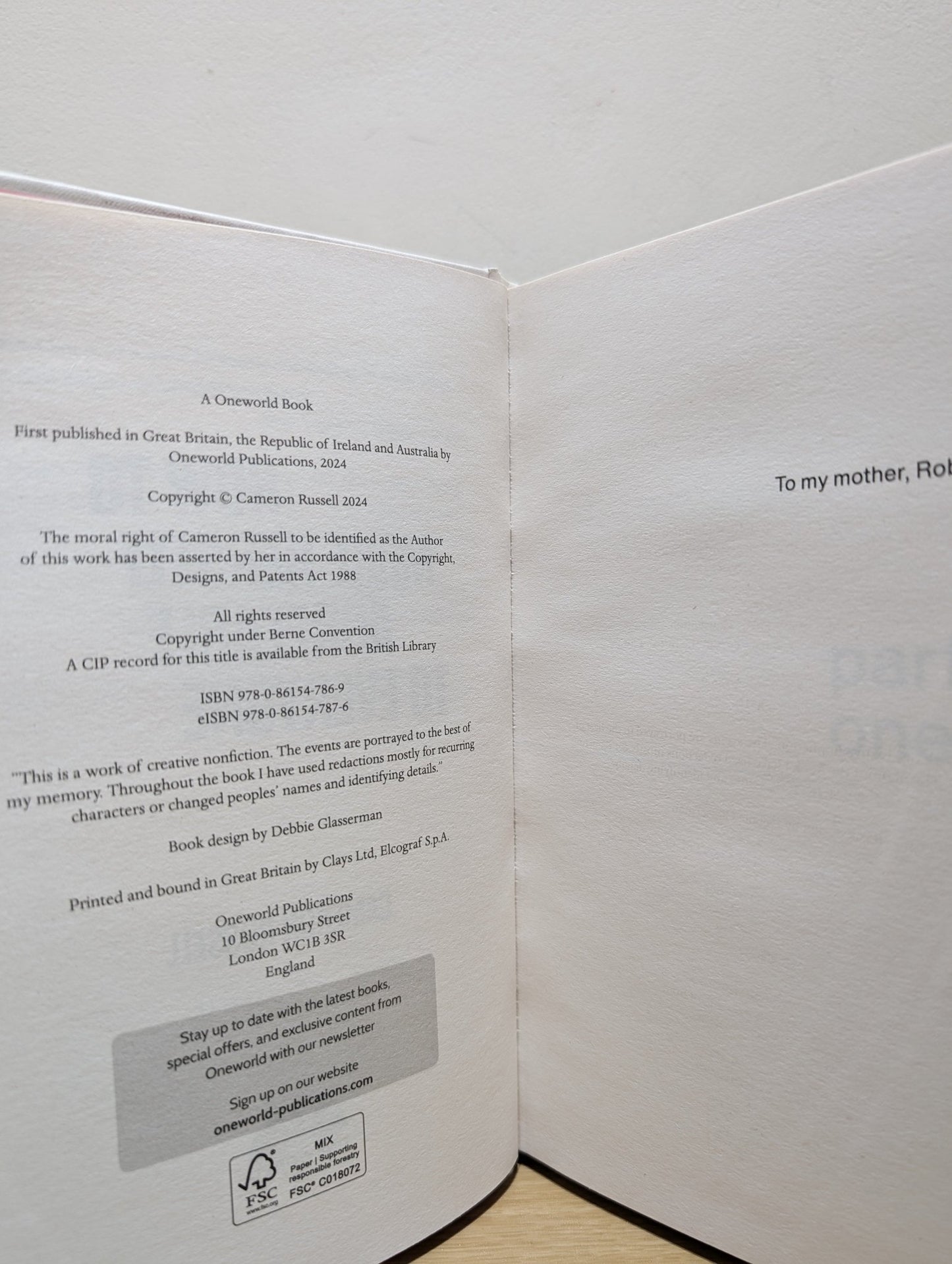 How to Make Herself Agreeable to Everyone by Cameron Russell (Signed First Edition) - Fialta Books