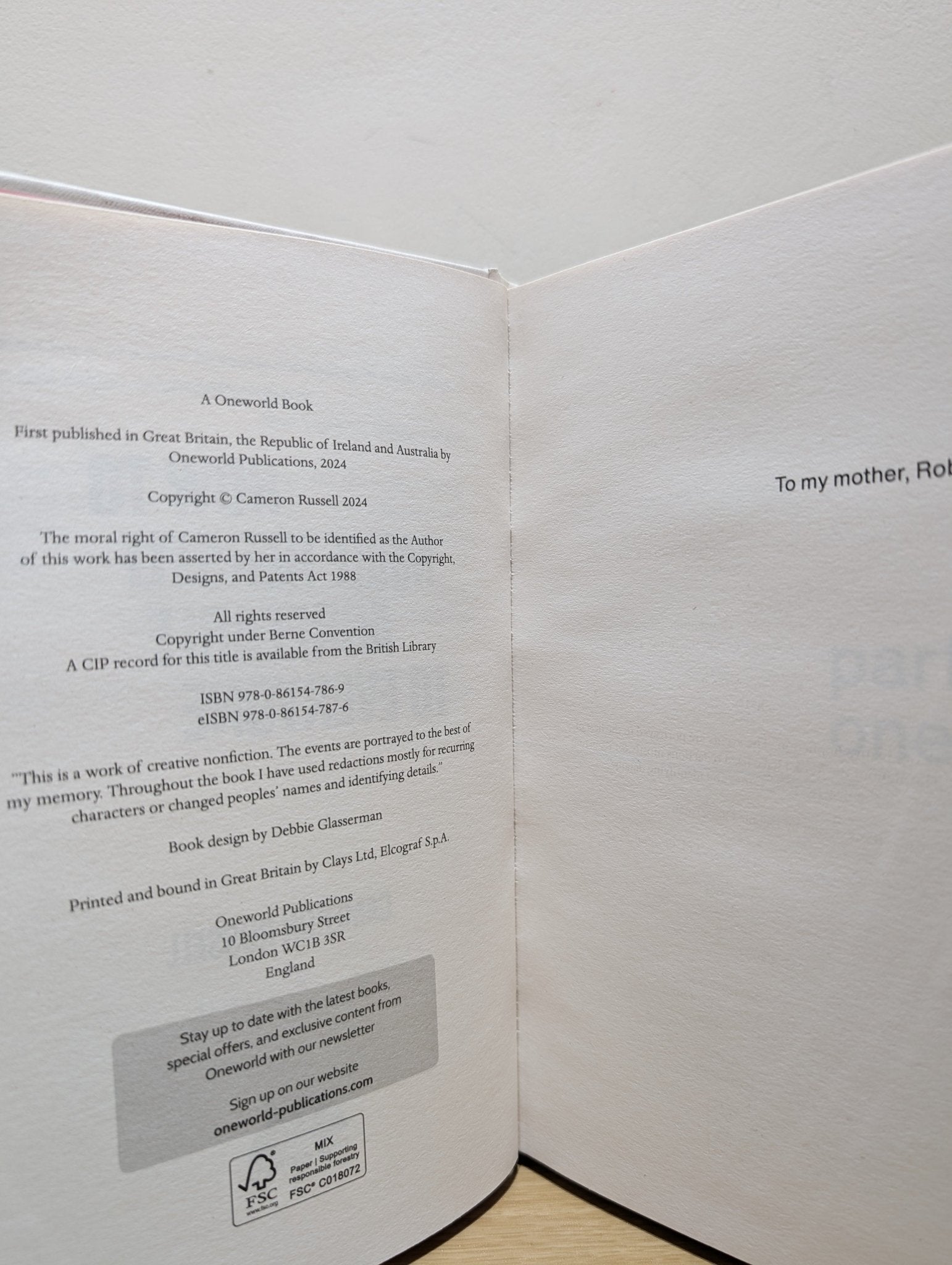 How to Make Herself Agreeable to Everyone by Cameron Russell (Signed First Edition) - Fialta Books