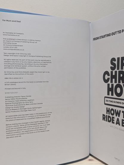 How to Ride a Bike by Sir Chris Hoy (Signed First Edition) - Fialta Books