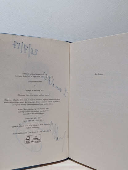 How to Stop Time by Matt Haig (Signed Lined Dated First Edition) - Fialta Books