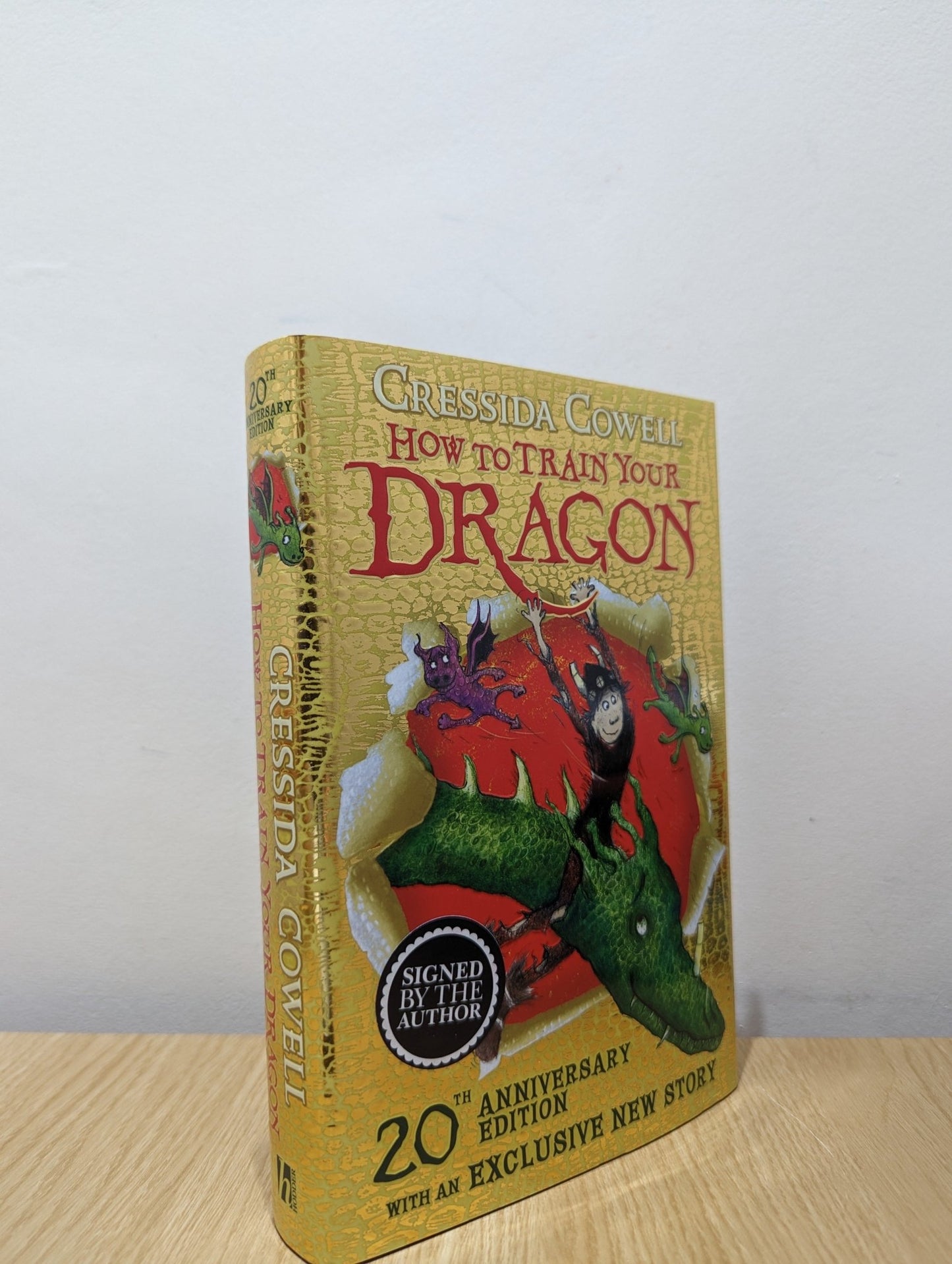 How to Train Your Dragon 20th Anniversary Edition: Book 1 by Cressida Cowell (Signed) - Fialta Books