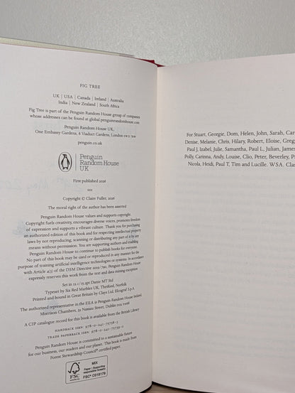 Hunger and Thirst by Claire Fuller (Signed Dated First Edition) - Fialta Books