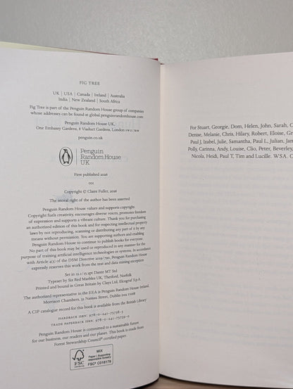 Hunger and Thirst by Claire Fuller (Signed to Title Page) - Fialta Books