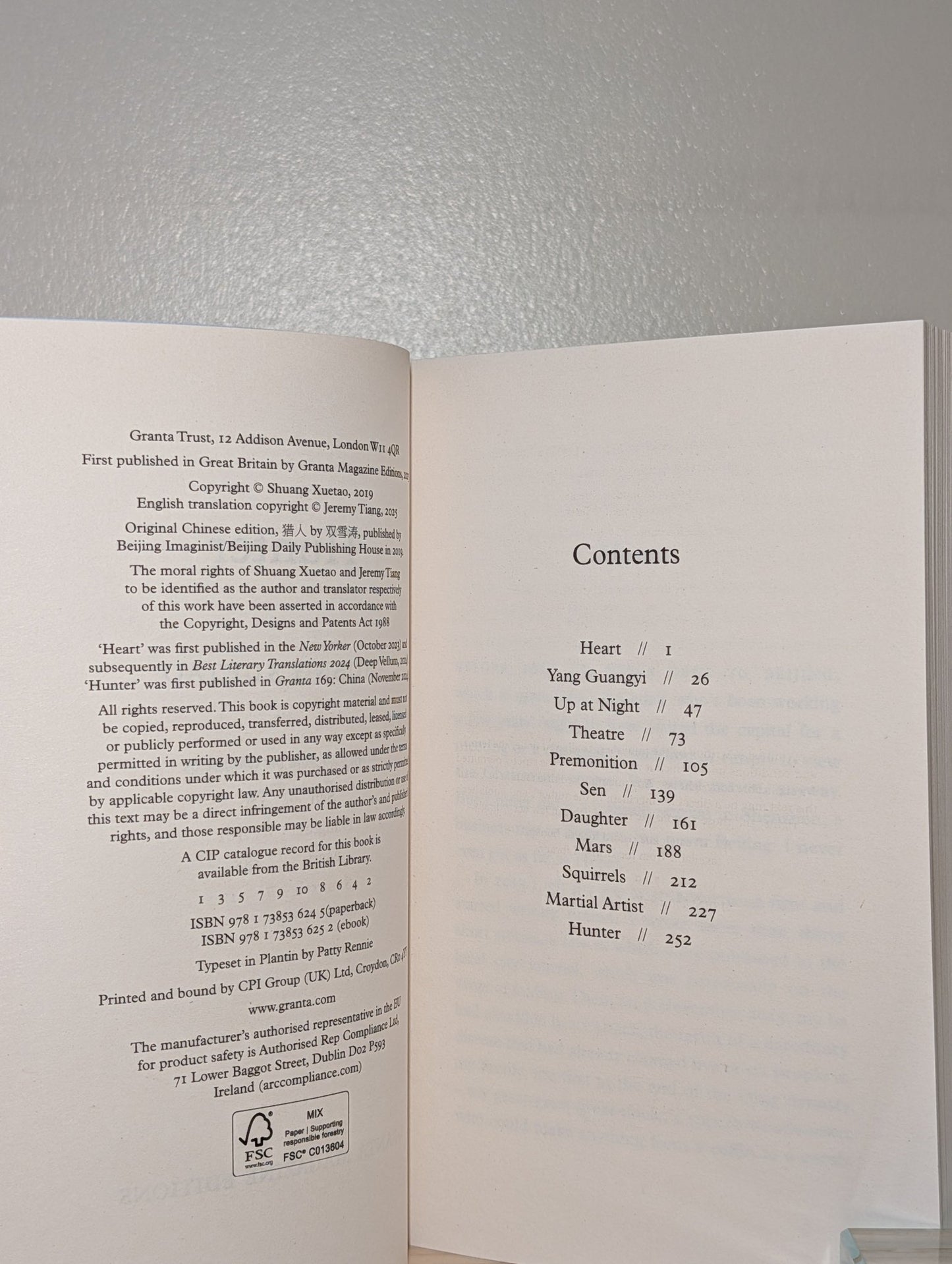 Hunter by Shuang Xuetao (First Edition) - Fialta Books