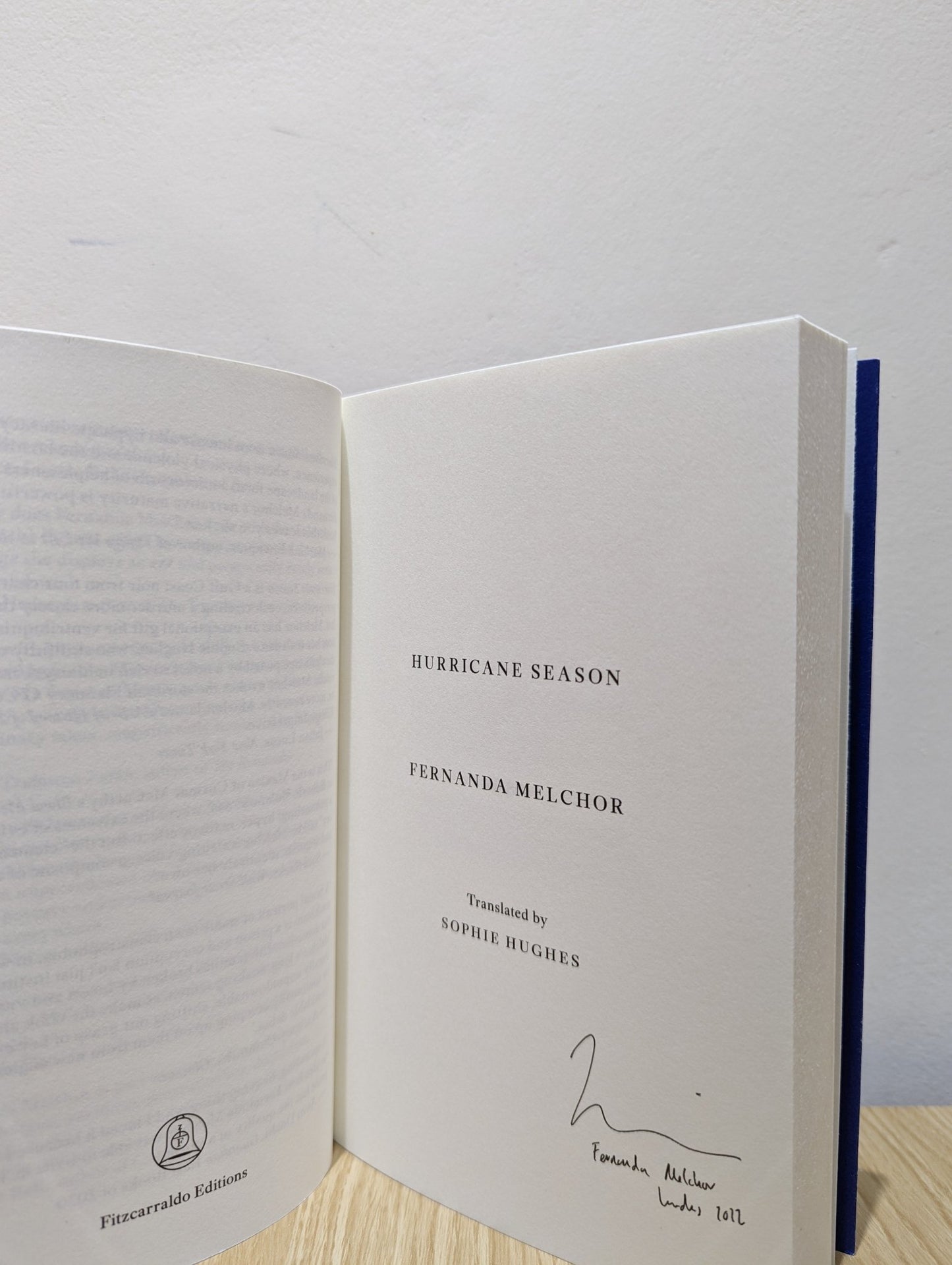 Hurricane Season by Fernanda Melchor (Signed) - Fialta Books
