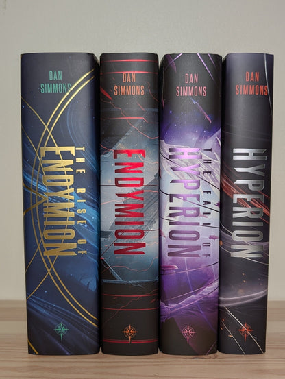 Hyperion Cantos 1 - 4: Hyperion; Fall of Hyperion; Endymion; Rise of Endymion by Dan Simmons (Special Edition with sprayed edges) - Fialta Books