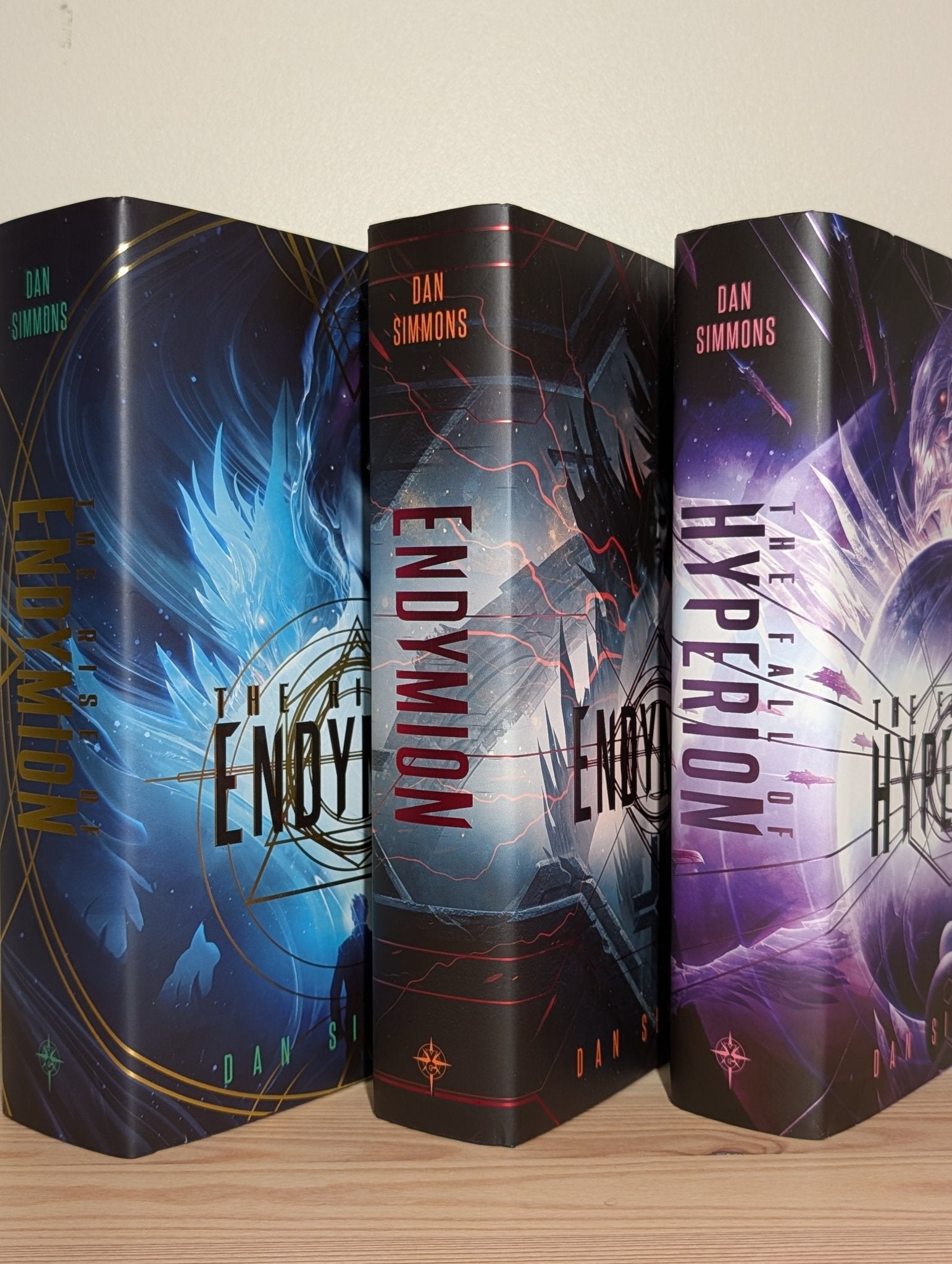 Hyperion Cantos 2 - 4: Fall of Hyperion; Endymion; Rise of Endymion by Dan Simmons (Special Edition with sprayed edges) - Fialta Books