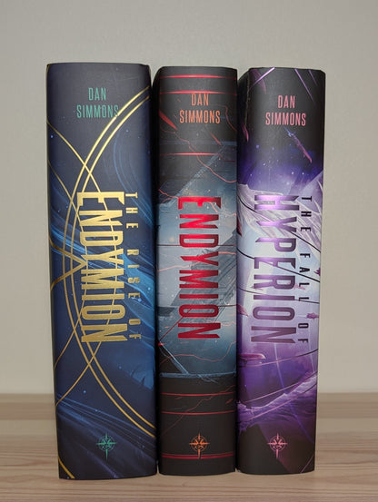 Hyperion Cantos 2 - 4: Fall of Hyperion; Endymion; Rise of Endymion by Dan Simmons (Special Edition with sprayed edges) - Fialta Books