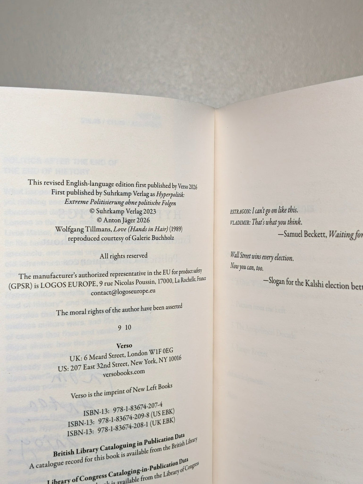 Hyperpolitics by Anton Jager (Signed Edition) - Fialta Books
