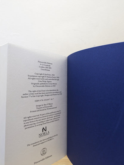 I is Another: Septology III - V by Jon Fosse (Signed First Edition) - Fialta Books