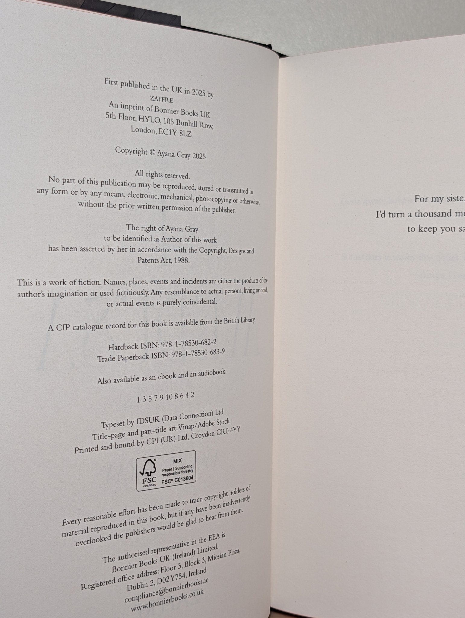 I, Medusa by Ayana Gray (Signed First Edition with sprayed edges) - Fialta Books