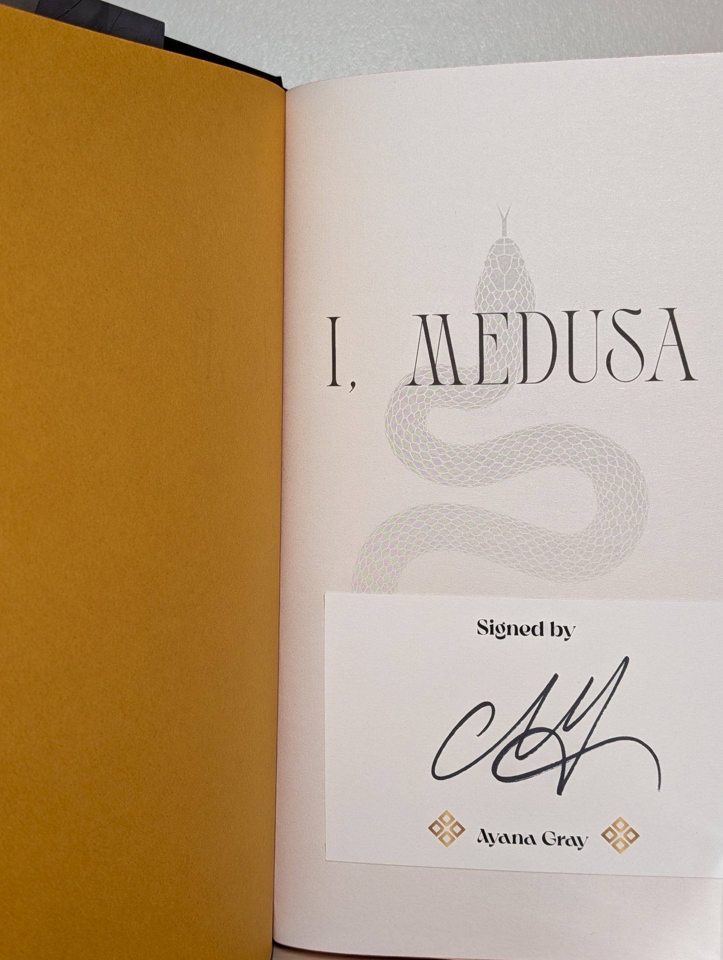 I, Medusa by Ayana Gray (Signed First Edition with sprayed edges) - Fialta Books