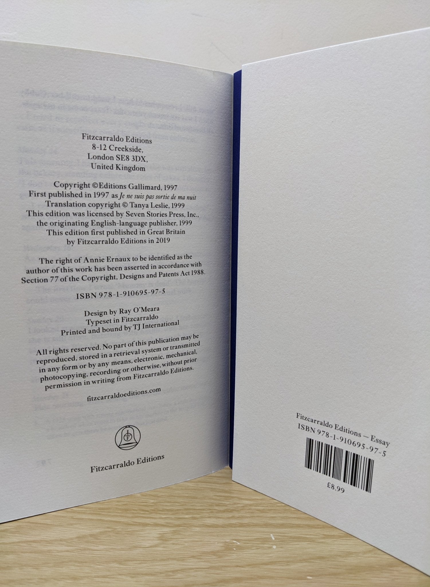 I Remain in Darkness by Annie Ernaux (First Edition) - Fialta Books