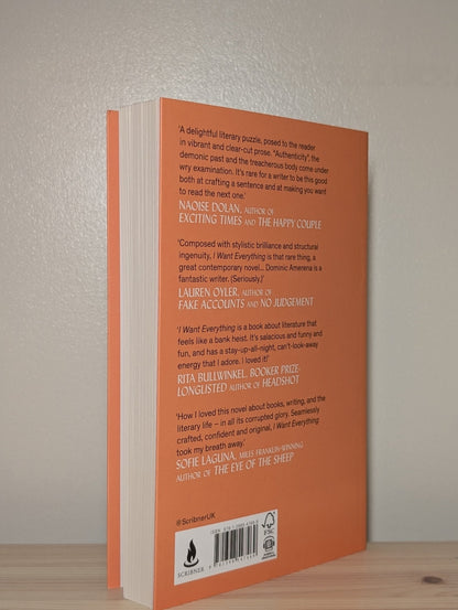 I Want Everything by Dominic Amerena (Signed First Edition) - Fialta Books