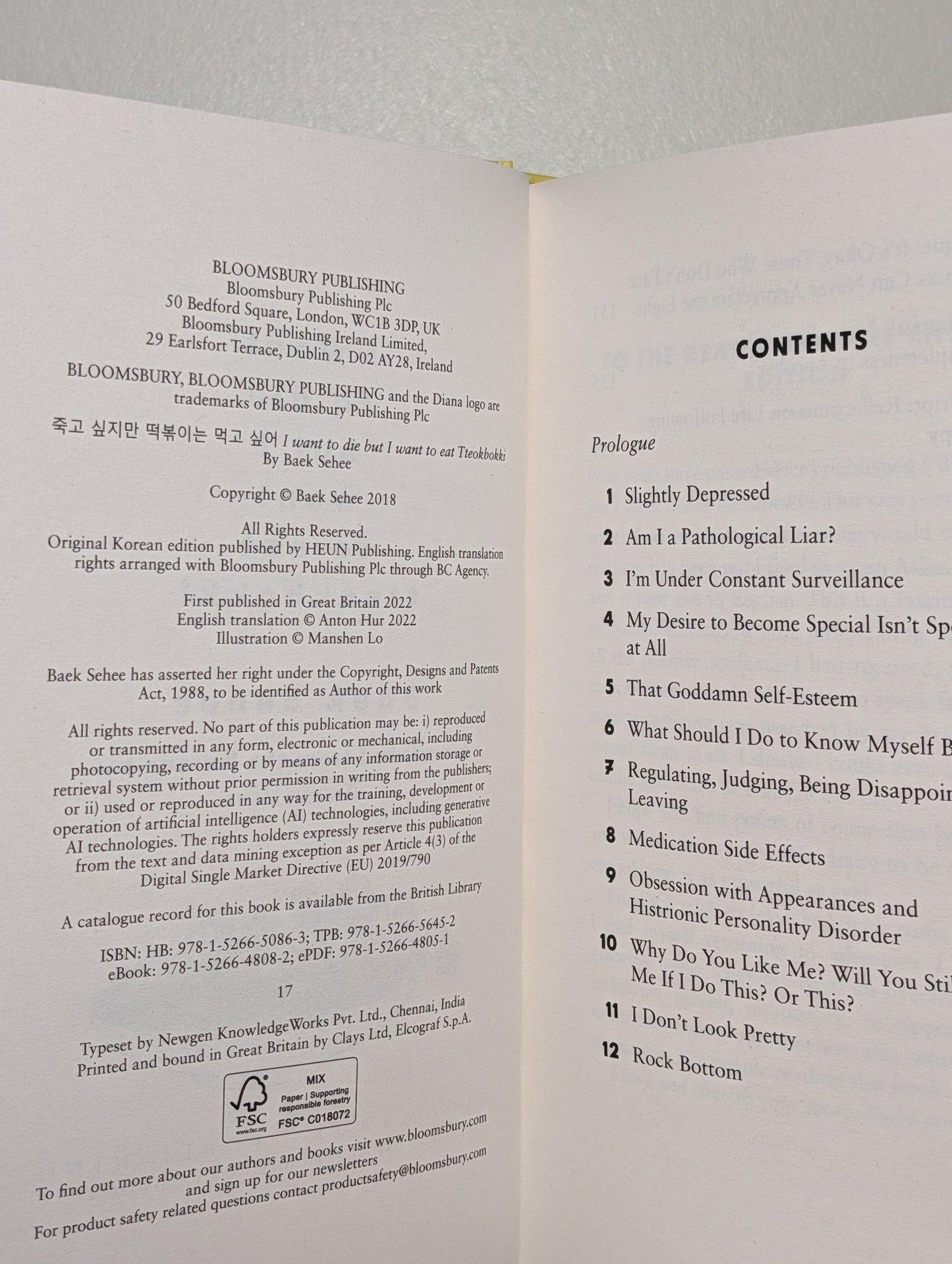 I Want to Die but I Want to Eat Tteokbokki by Baek Sehee (Signed) - Fialta Books