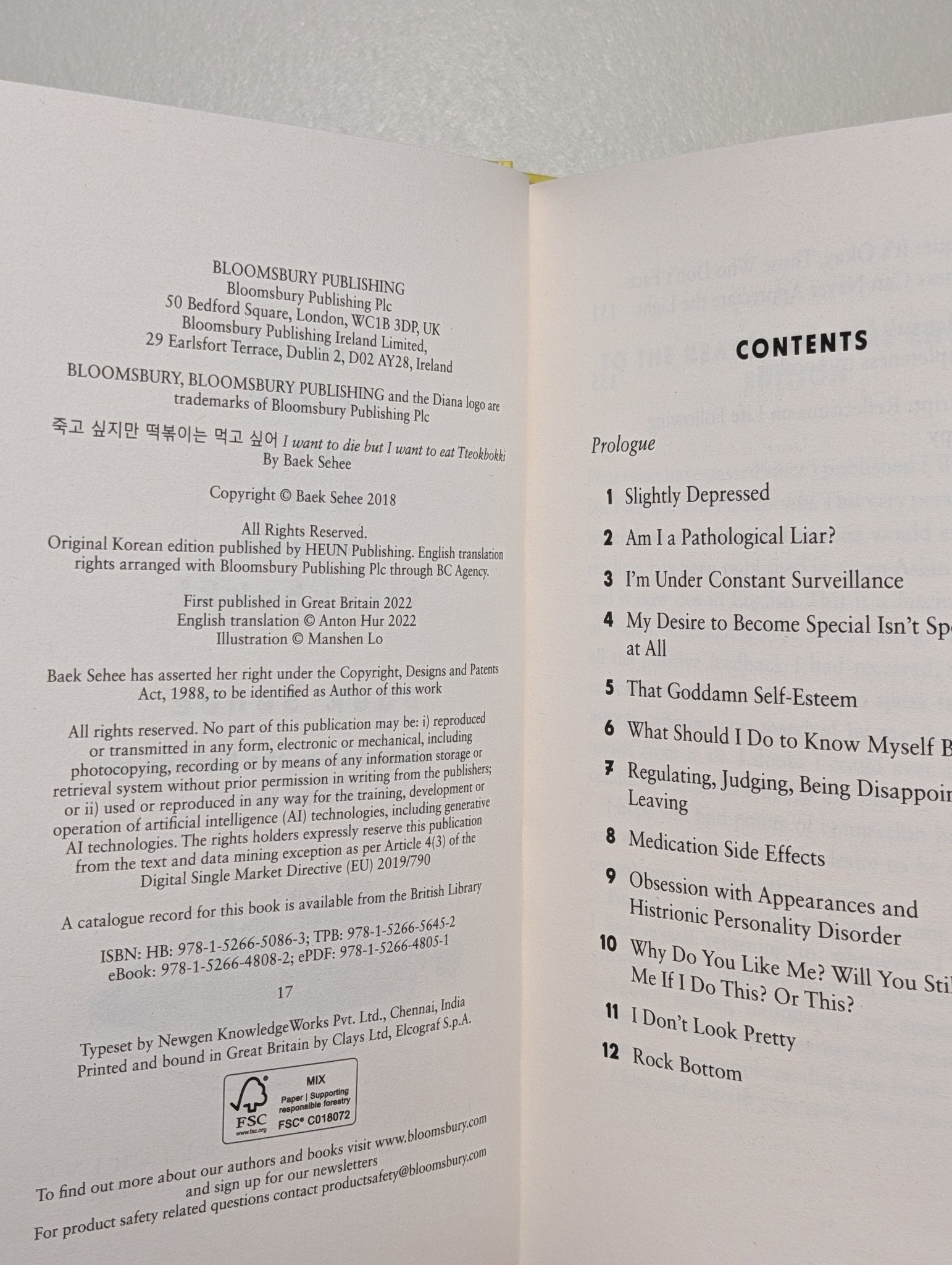 I Want to Die but I Want to Eat Tteokbokki by Baek Sehee (Signed) - Fialta Books