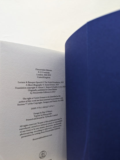 I Will Write To Avenge My People by Annie Ernaux (First Edition) - Fialta Books