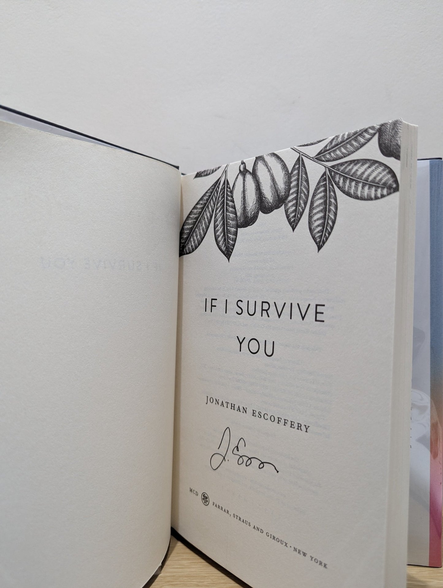 If I Survive You by Jonathan Escoffery (Signed First Edition) - Fialta Books