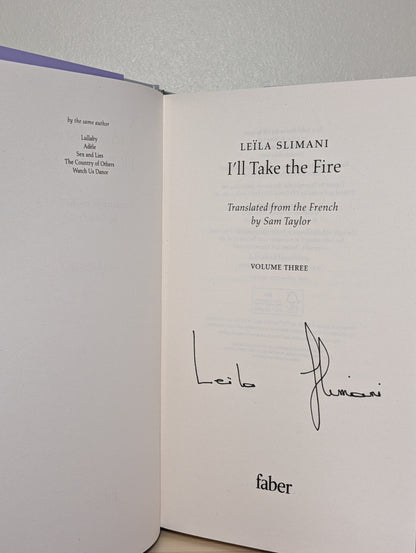 I'll Take the Fire by Leila Slimani (Signed First Edition) - Fialta Books