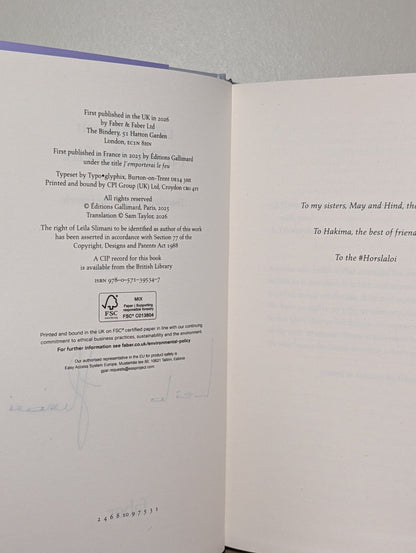 I'll Take the Fire by Leila Slimani (Signed First Edition) - Fialta Books