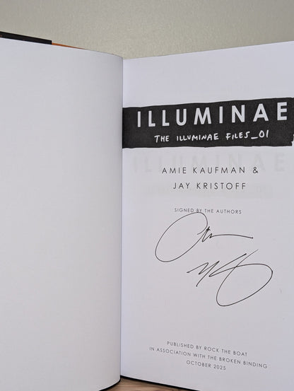 Illuminae Files: Illuminae; Gemina; Obsidio by Jay Kristoff Amie Kaufman (Signed Set with sprayed edges) - Fialta Books