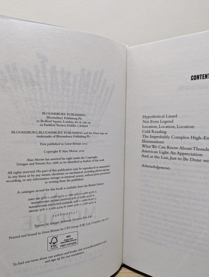 Illuminations by Alan Moore (Signed First Edition with sprayed edges) - Fialta Books