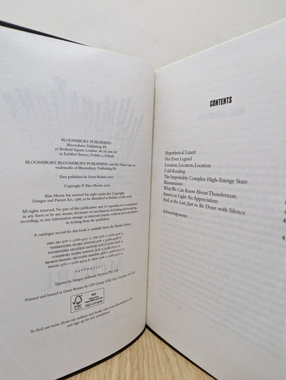 Illuminations by Alan Moore (Signed Numbered Edition with sprayed edges) - Fialta Books