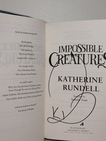 Impossible Creatures by Katherine Rundell (Signed Book of the Year Edition) - Fialta Books