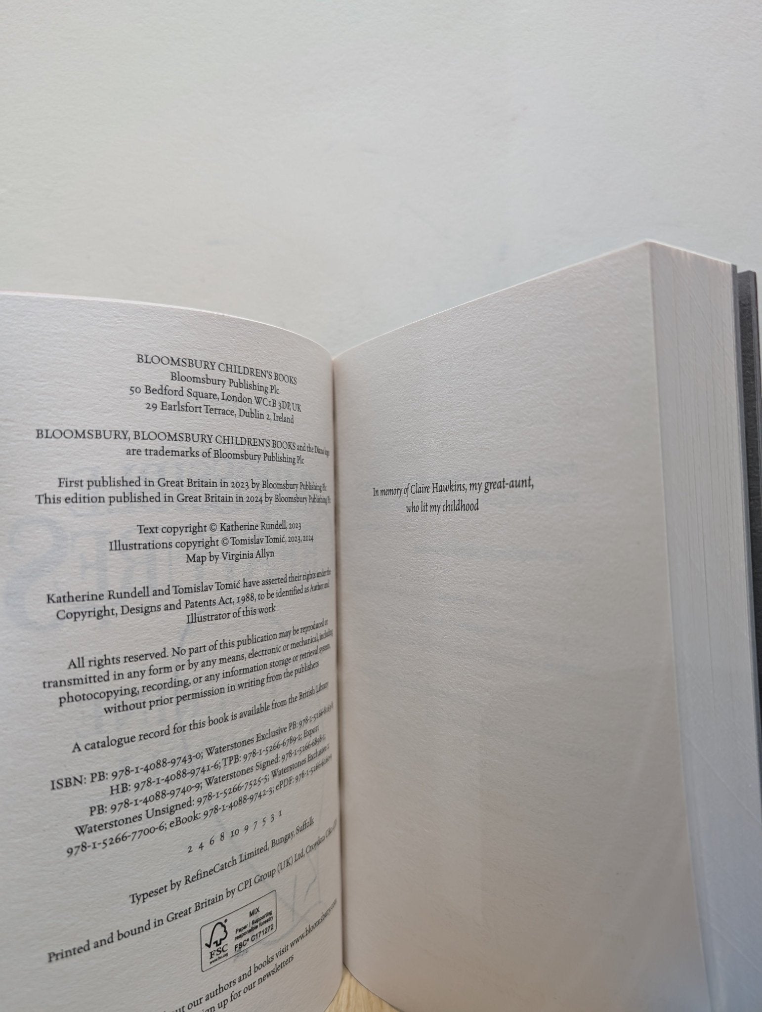 Impossible Creatures by Katherine Rundell (Signed paperback Dragon Edition with extra content) - Fialta Books