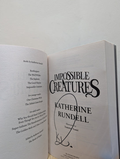 Impossible Creatures by Katherine Rundell (Signed paperback Dragon Edition with extra content) - Fialta Books