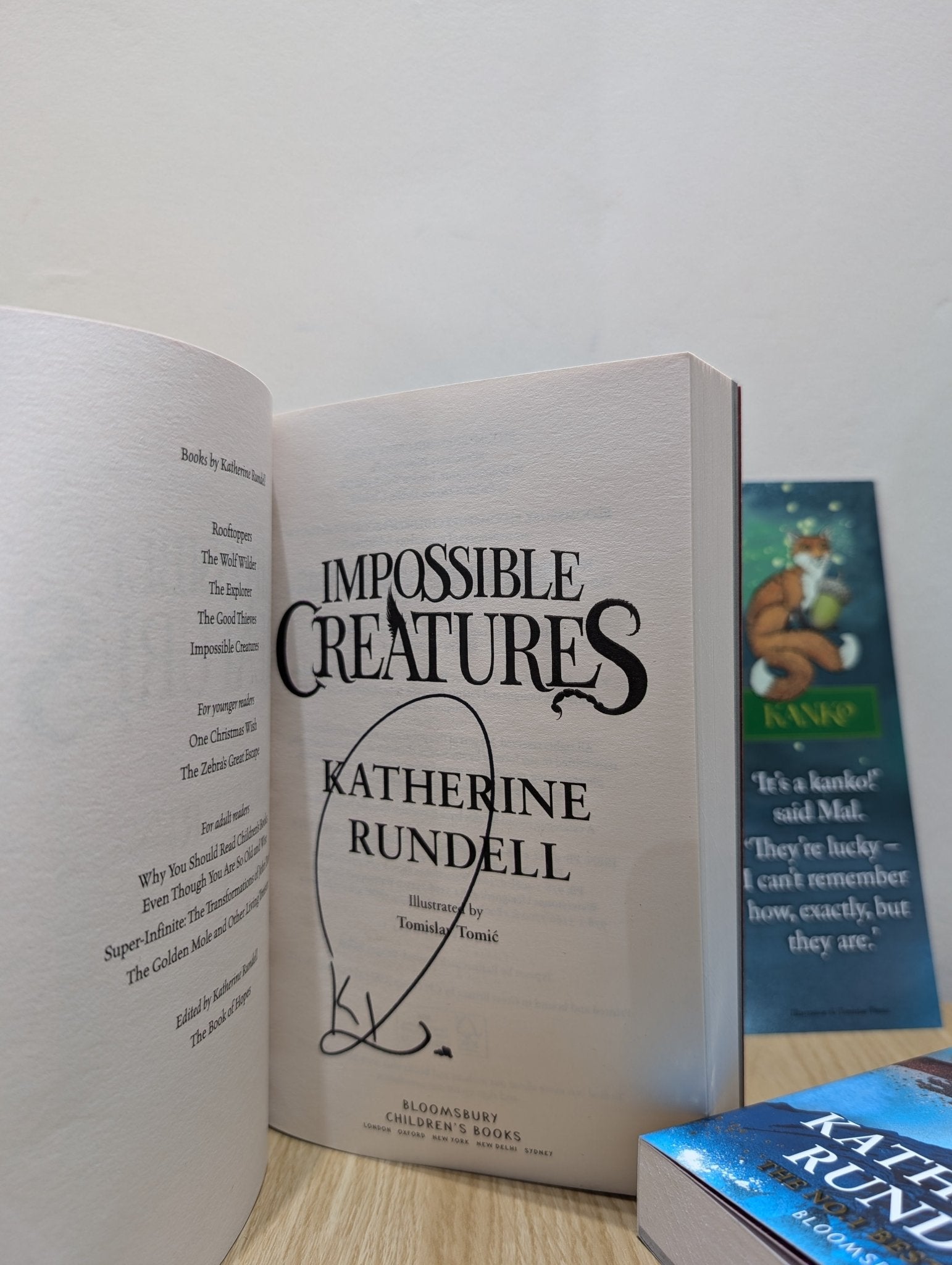 Impossible Creatures by Katherine Rundell (Signed paperback four Creature Edition Set) - Fialta Books