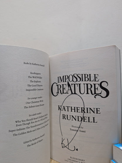 Impossible Creatures by Katherine Rundell (Signed paperback Kanko Edition with extra content) - Fialta Books