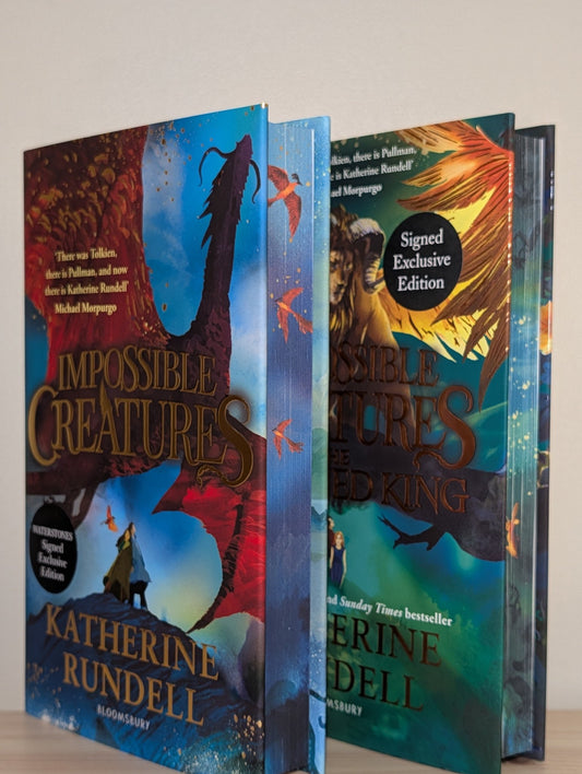 Impossible Creatures; Poisoned King by Katherine Rundell (Signed Set with sprayed edges) - Fialta Books