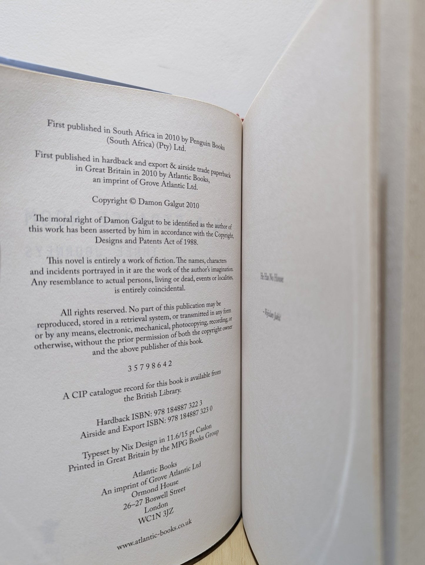 In a Strange Room by Damon Galgut - Fialta Books