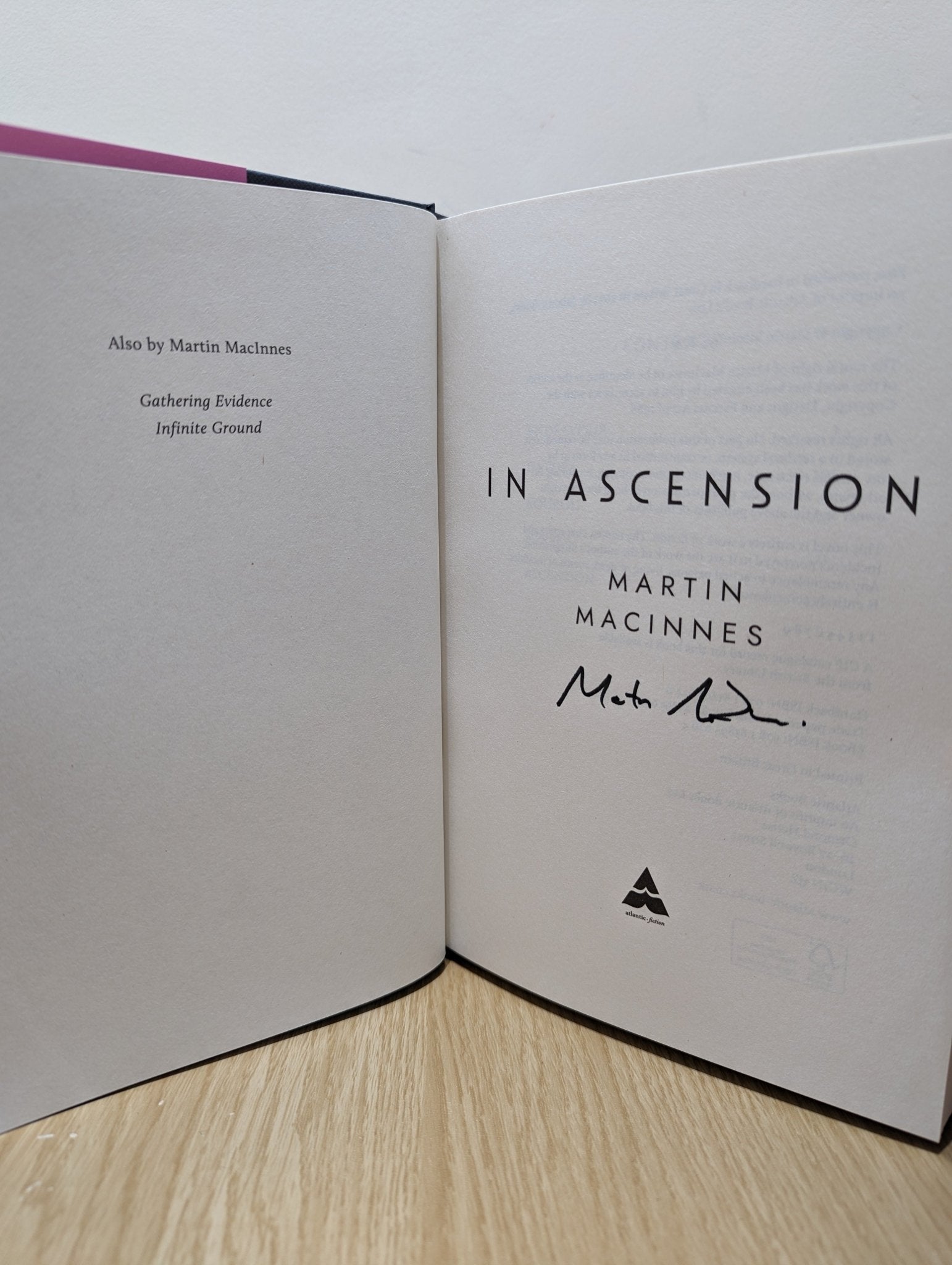 In Ascension by Martin MacInnes (Signed First Edition) - Fialta Books