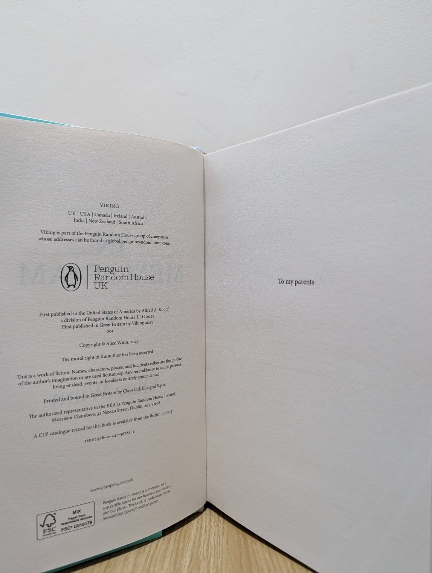 In Memoriam by Alice Winn (Signed First Edition) - Fialta Books