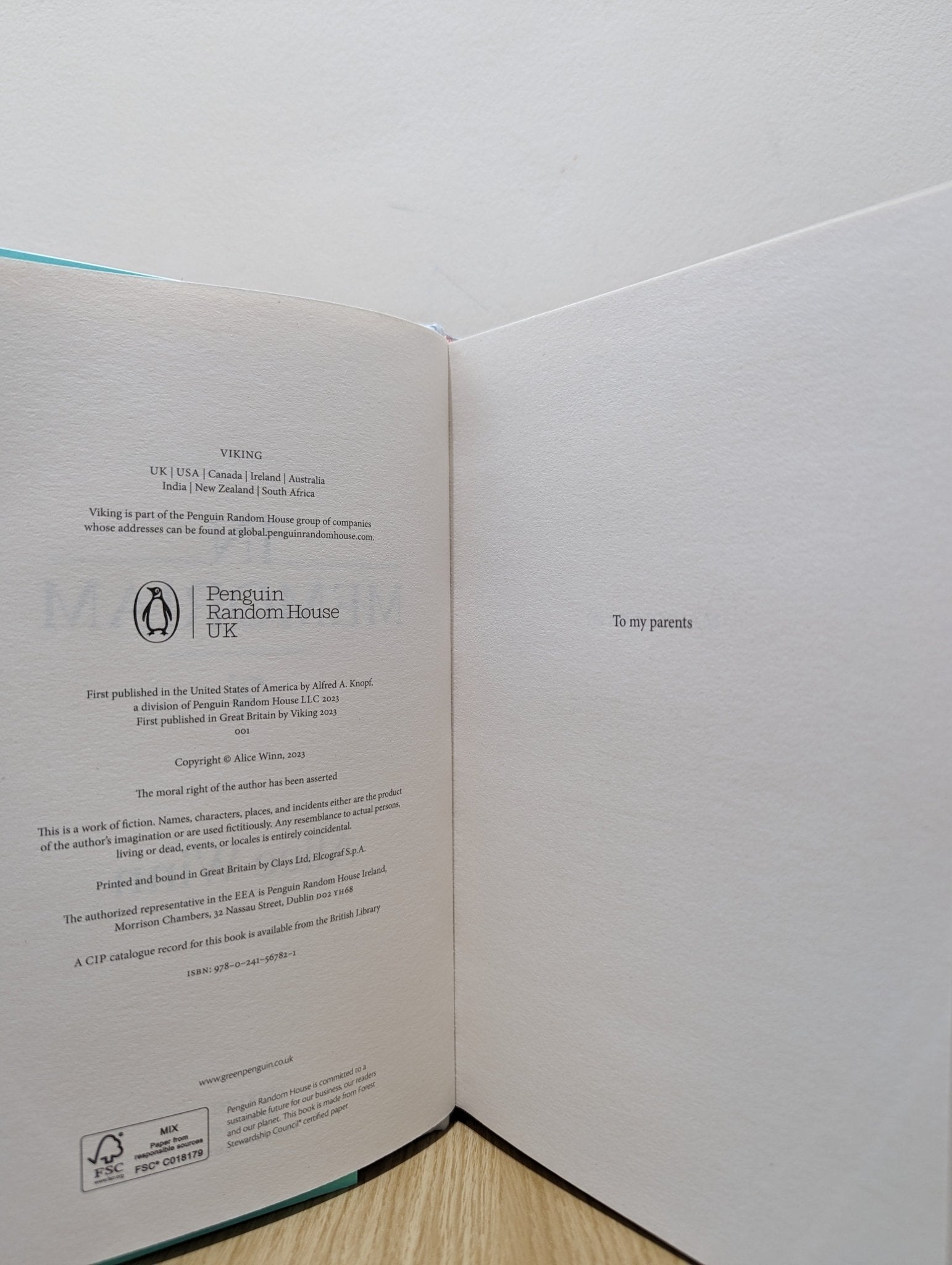 In Memoriam by Alice Winn (Signed First Edition) - Fialta Books