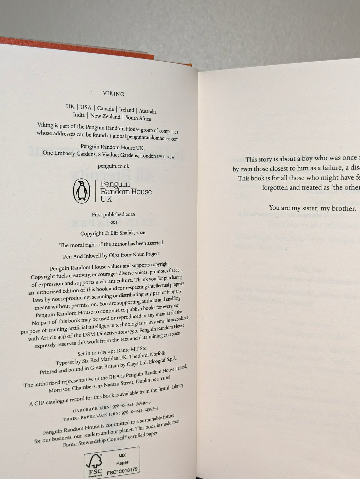 In One Brief Moment All Eternity by Elif Shafak (Signed First Edition) - Fialta Books