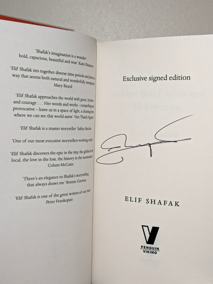 In One Brief Moment All Eternity by Elif Shafak (Signed Indie First Edition) - Fialta Books