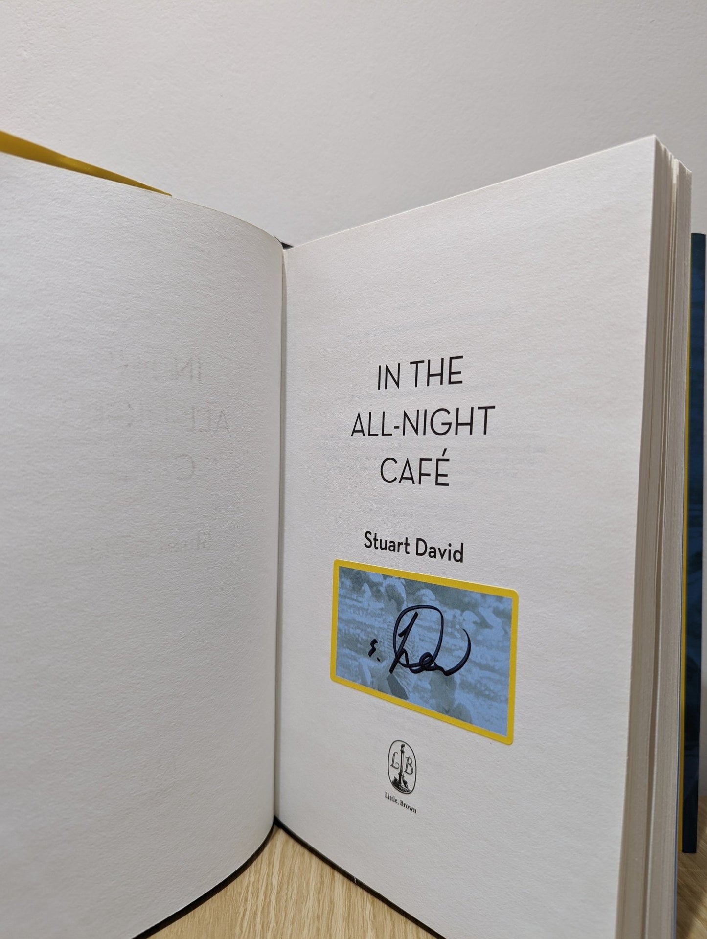In the All - Night Cafe by Stuart David (Signed First Edition) - Fialta Books