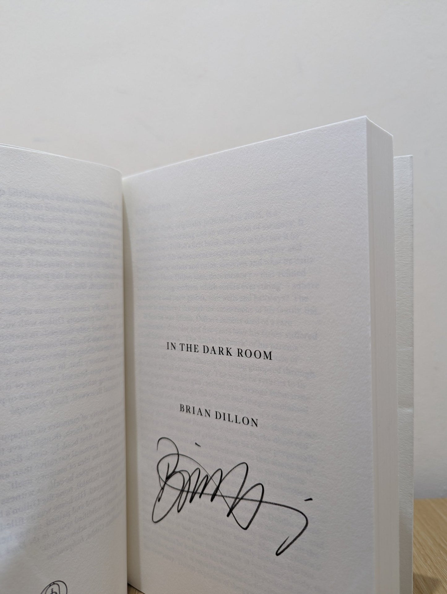 In the Dark Room by Brian Dillon (Signed) - Fialta Books