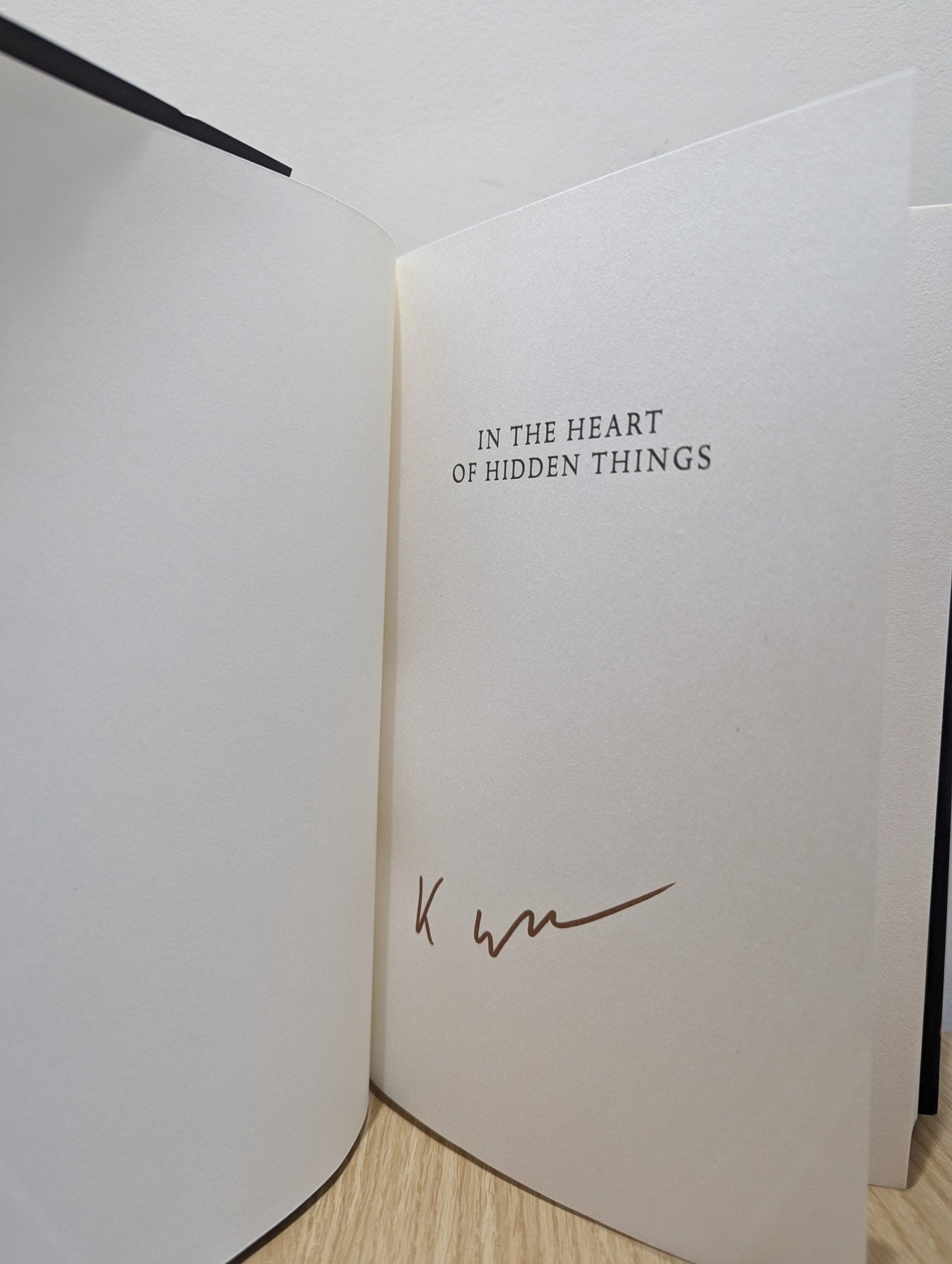 In the Heart of Hidden Things by Kit Whitfield (Signed First Edition) - Fialta Books