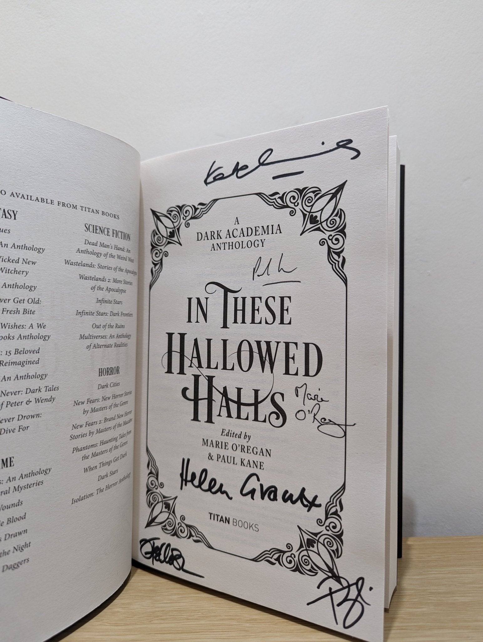 In These Hallowed Halls: A Dark Academia anthology (Signed First Edition) - Fialta Books