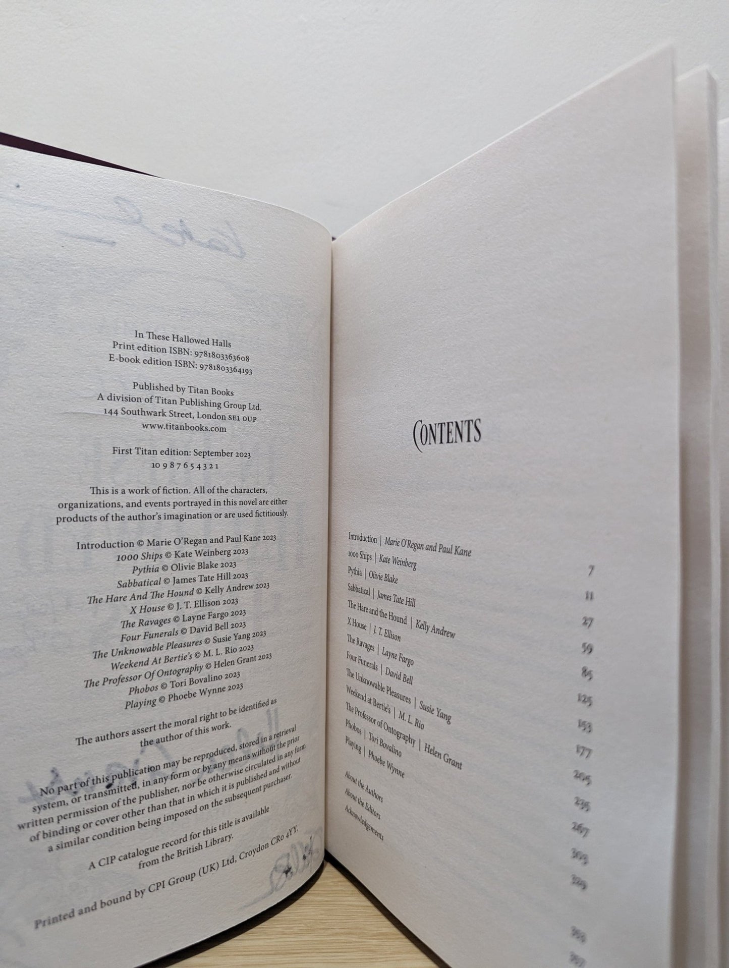 In These Hallowed Halls: A Dark Academia anthology (Signed First Edition) - Fialta Books