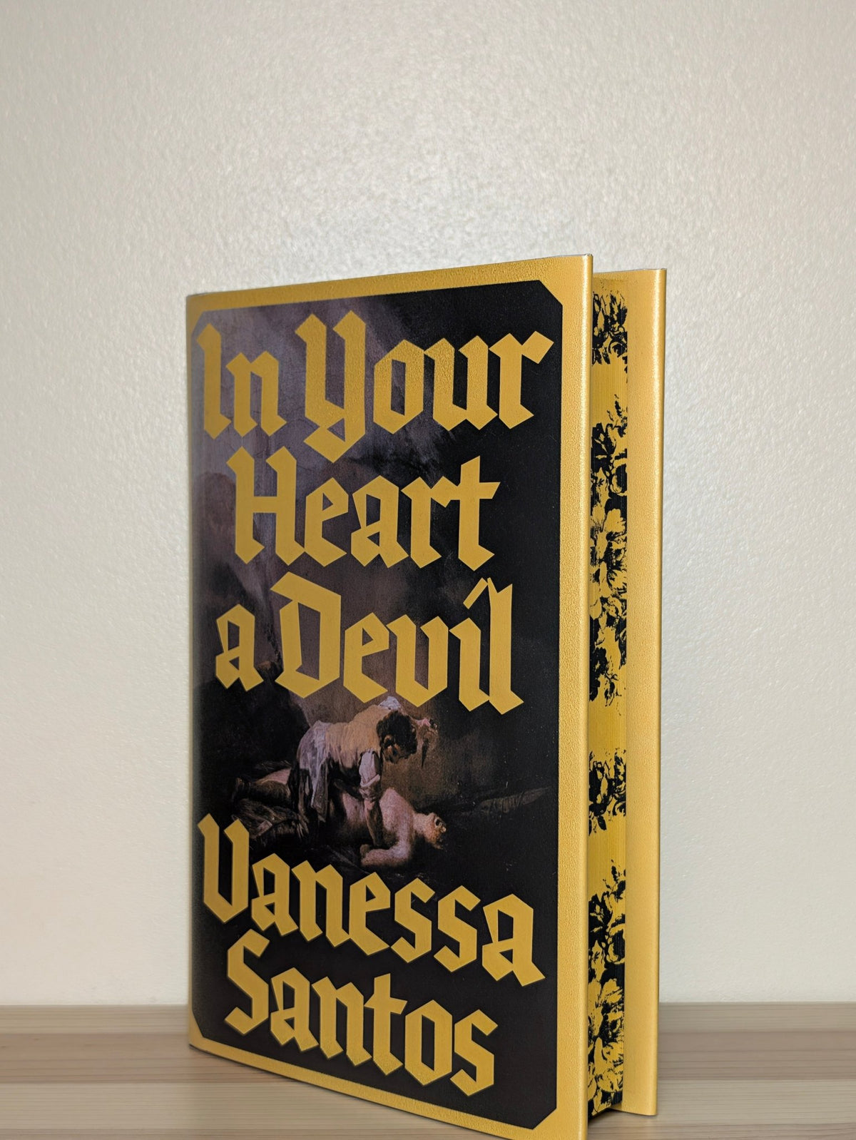 In Your Heart a Devil by Vanessa Santos (Signed First Edition with sprayed edges) - Fialta Books