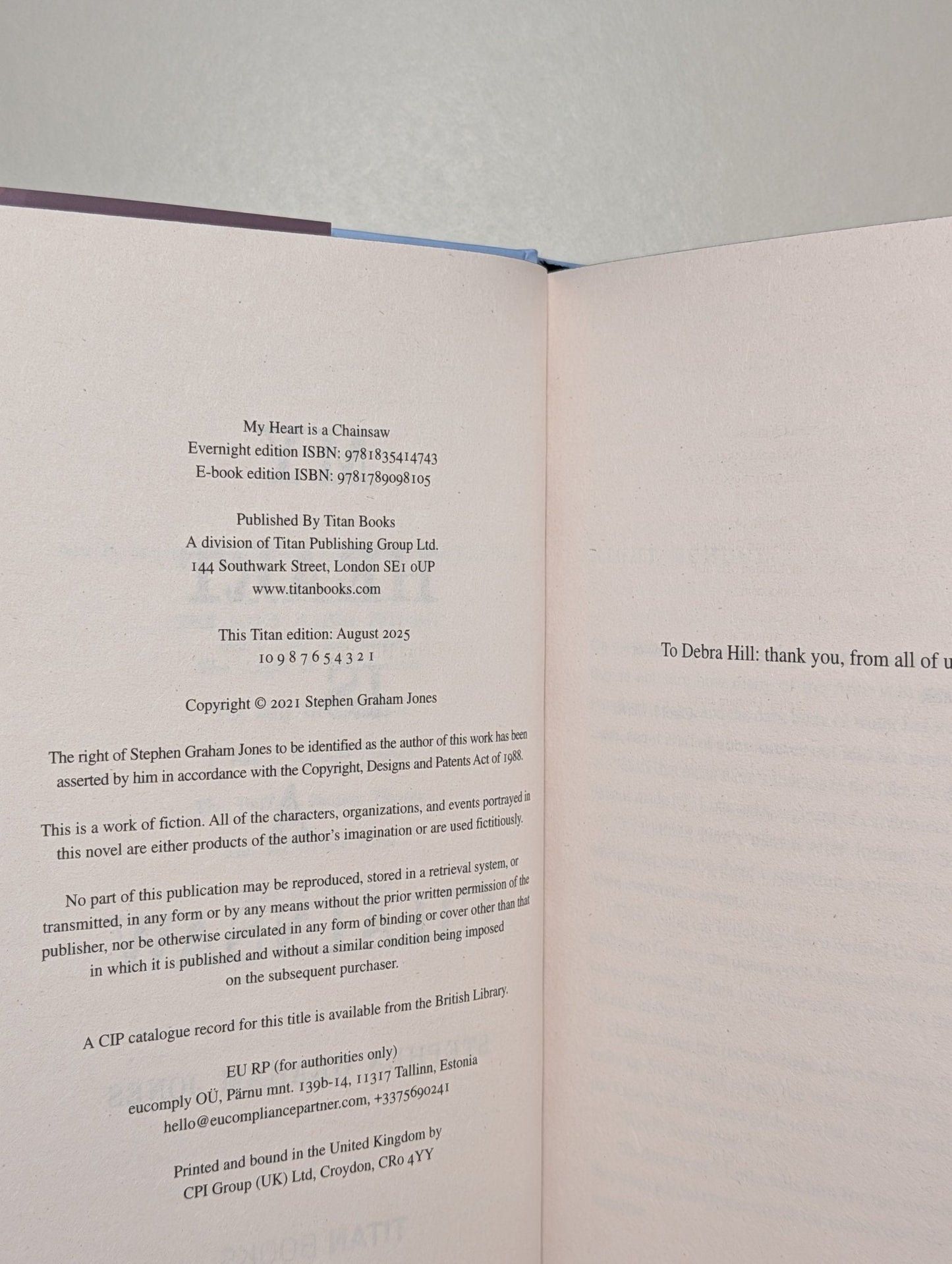 Indian Lake Trilogy: My Heart Is a Chainsaw; Don't Fear the Reaper; The Angel of Indian Lake by Stephen Graham Jones (Signed with sprayed edges) - Fialta Books